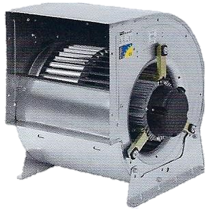 Ventiladores centrífugos de dupla entrada, com motor acoplado